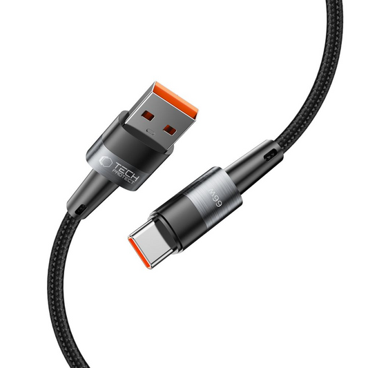 Kabl za prenos podataka i punjenje USB-A - USB-C Tech-Protect Ultraboost, 66W, 0.5m, Siva