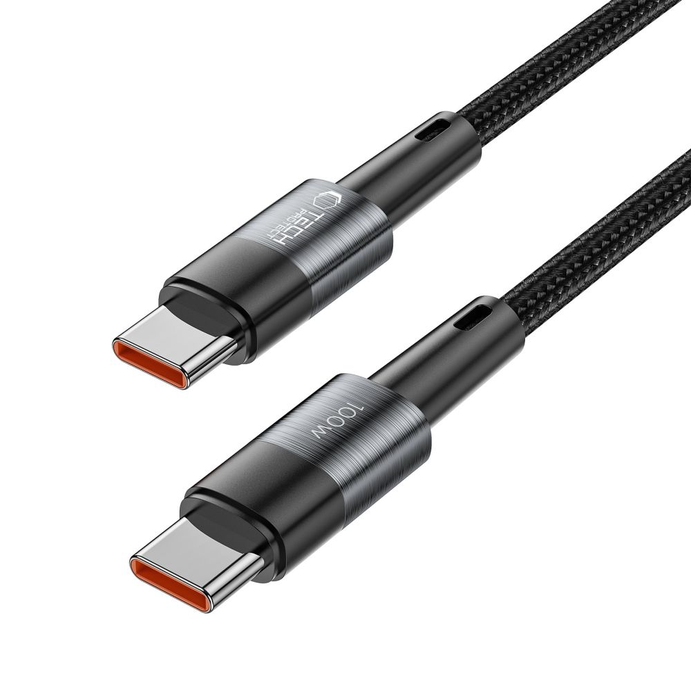 USB-C - USB-C kabl za prenos podataka i punjenje Tech-Protect Ultraboost, 100W, 0.25m, Siva