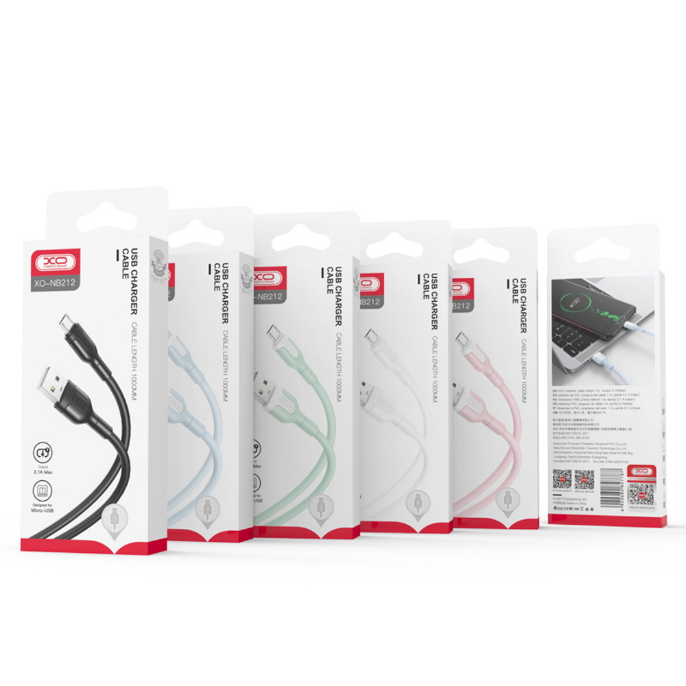 Kabl za Prenos Podataka i Punjenje USB-A - Lightning XO Design NB212, 18W, 1m, Beli