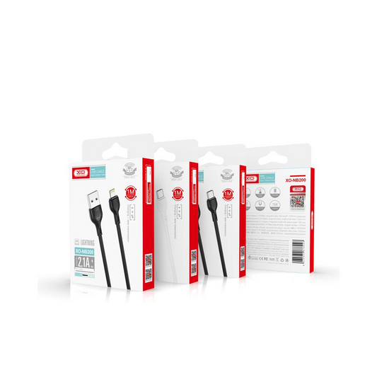Kabl za podatke i punjenje USB-A - USB-C XO Design NB200, 10W, 1m, Beli