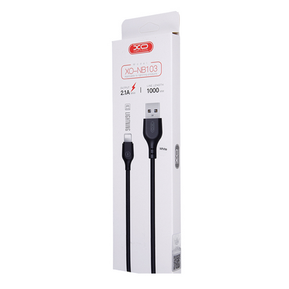 Kabl za Prenos Podataka i Punjenje USB-A - Lightning XO Design NB103, 18W, 1m, Beli