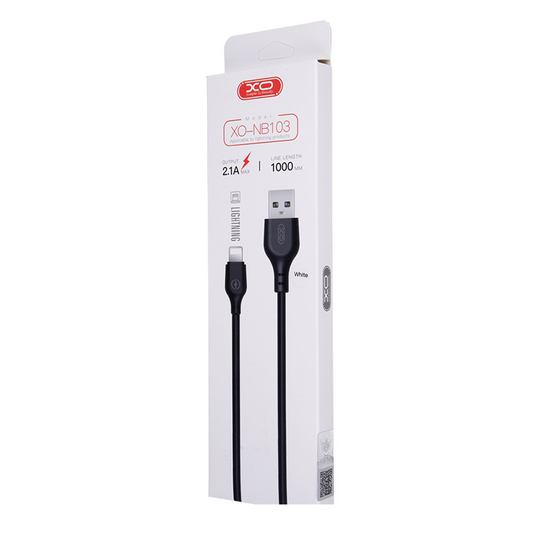 Kabl za Prenos Podataka i Punjenje USB-A - Lightning XO Design NB103, 18W, 1m, Beli