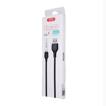 Kabl za Podatke i Punjenje USB-A - Lightning XO Design NB103, 18W, 2m, Beli