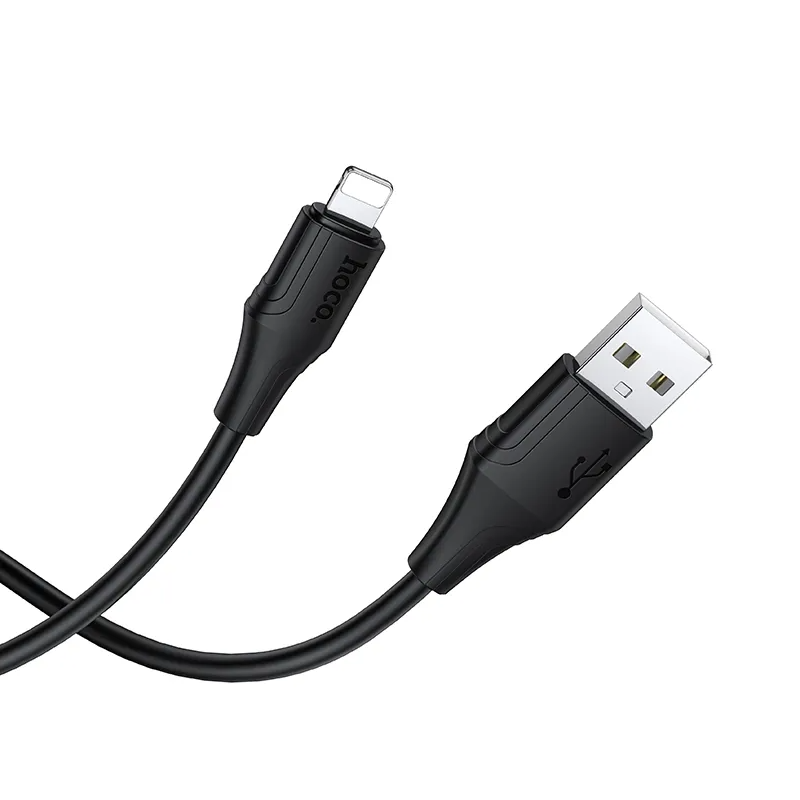 USB-A - Lightning HOCO X124 kabl za prenos podataka i punjenje, 18W, 1m, Crna