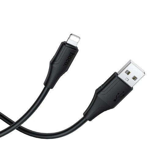 USB-A - Lightning HOCO X124 kabl za prenos podataka i punjenje, 18W, 1m, Crna