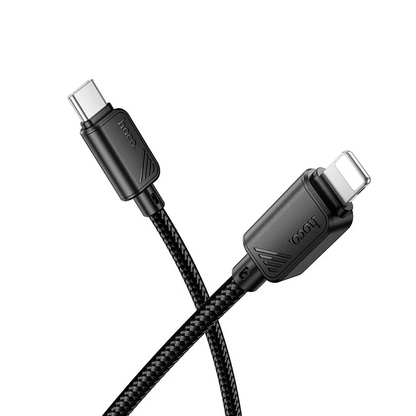 Kabl za prenos podataka i punjenje USB-C - Lightning HOCO X113, 27W, 1m, Crni