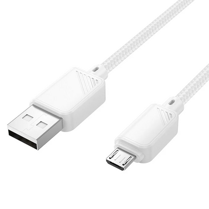 Kabl za prenos podataka i punjenje USB-A - microUSB HOCO X113, 18W, 1m, Bela