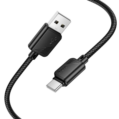 Kabl za prenos podataka i punjenje USB-A - USB-C HOCO X113, 18W, 1m, Crni