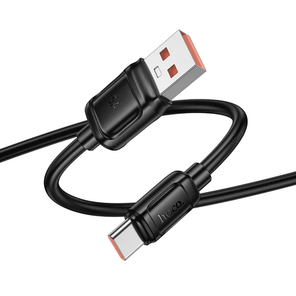 Kabl za prenos podataka i punjenje USB-A - USB-C HOCO X115, 100W, 1m, Crni