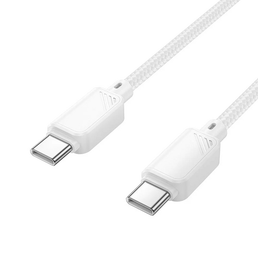 Kabl za prenos podataka i punjenje USB-C - USB-C HOCO X113, 60W, 1m, Bela