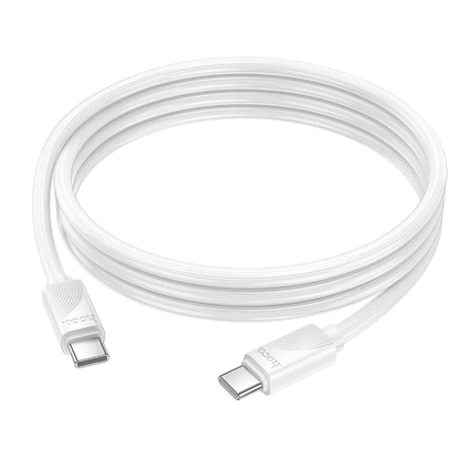USB-C - USB-C HOCO X114 kabl za prenos podataka i punjenje, 60W, 1m, Bela