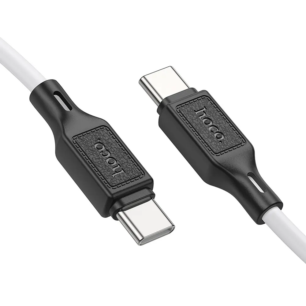 USB-C - USB-C kabl za prenos podataka i punjenje HOCO X90, 60W, 1m, Bela