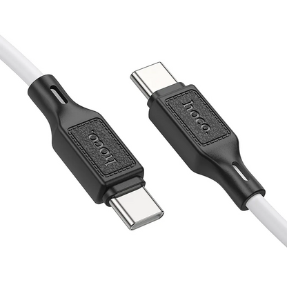 USB-C - USB-C kabl za prenos podataka i punjenje HOCO X90, 60W, 1m, Bela