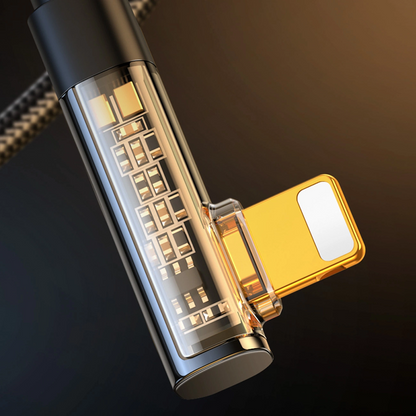 Kabl za prenos podataka i punjenje USB-A - Lightning Joyroom S-UL012A6 Angled, 18W, 1.2m, Crni