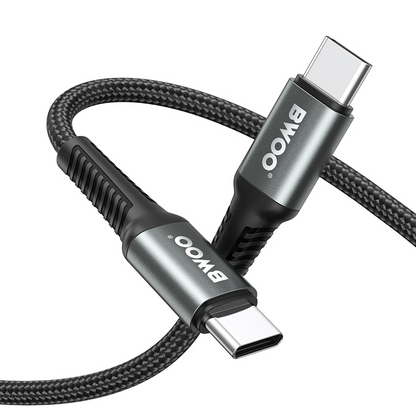 USB-C - USB-C BWOO BO-X288C-C kabl za prenos podataka i punjenje, 60W, 1m, Crna