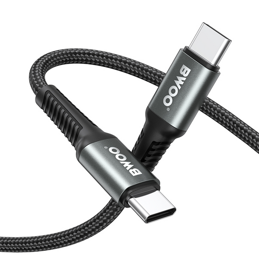 USB-C - USB-C BWOO BO-X288C-C kabl za prenos podataka i punjenje, 60W, 1m, Crna
