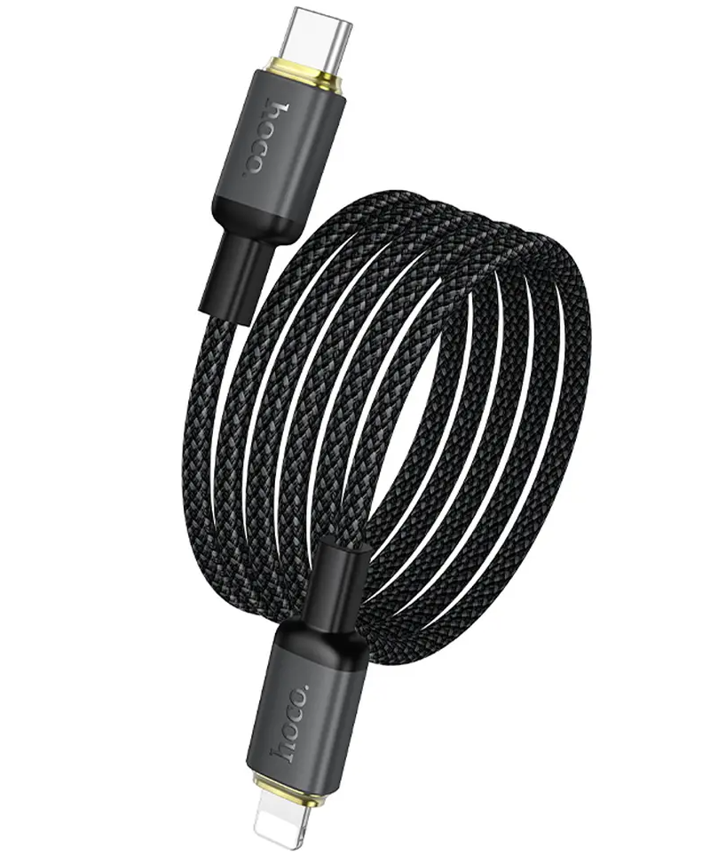 USB-C - Lightning HOCO X128 Benefit kabl za prenos podataka i punjenje, 30W, 1m, Crna