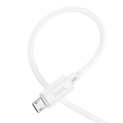 Kabl za prenos podataka i punjenje USB-A - microUSB HOCO X88, 18W, 2m, Bela