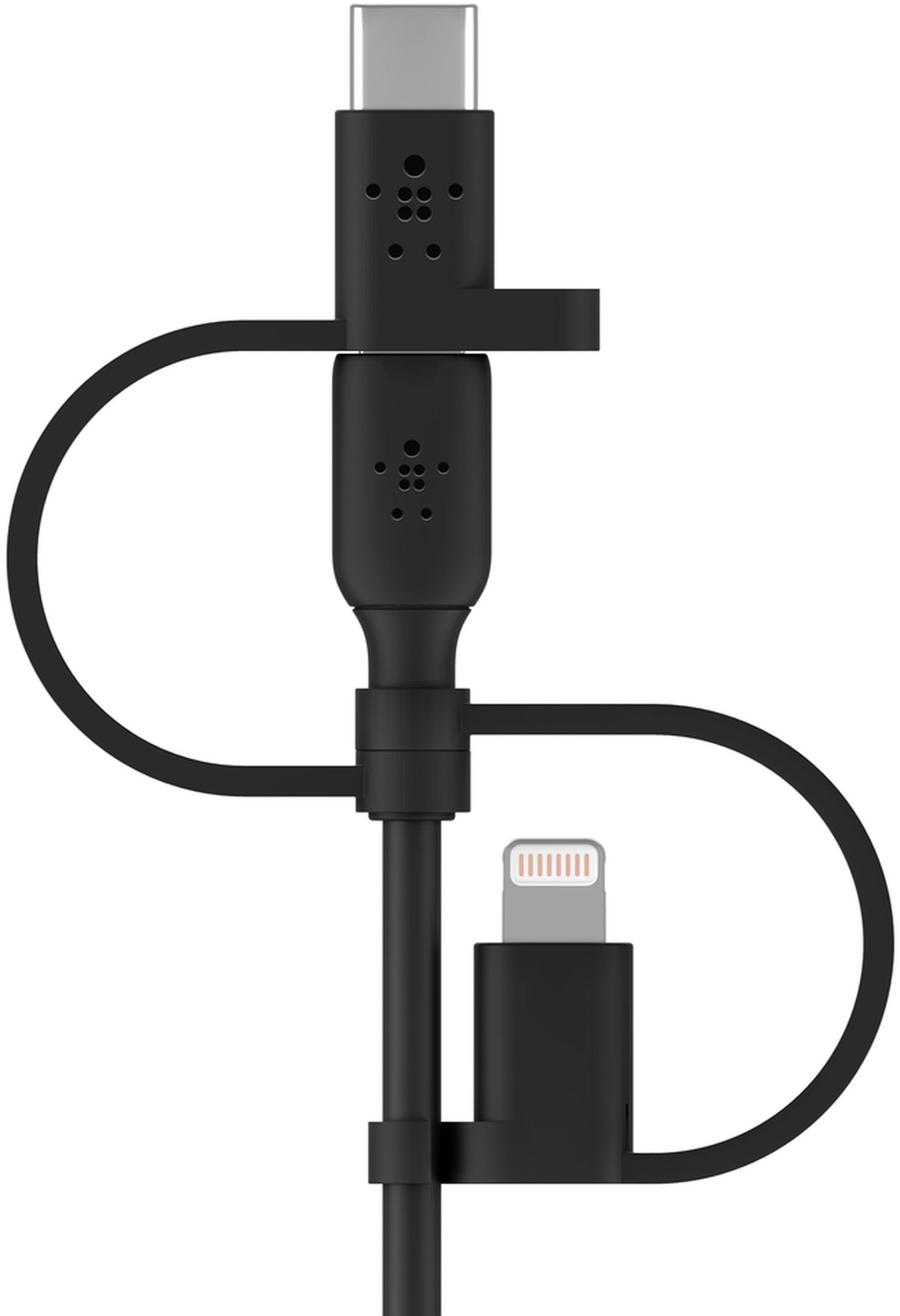 Kabl za prenos podataka i punjenje USB-A - Lightning / microUSB / USB-C Belkin BoostCharge, 1m, Crni CAC001bt1MBK