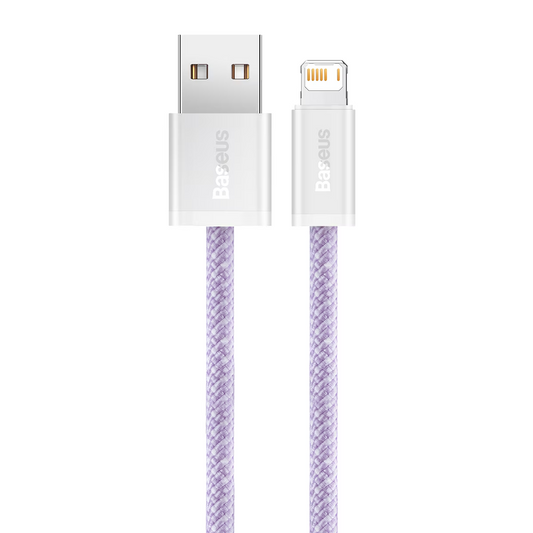 Kabl za prenos podataka i punjenje USB-A - Lightning Baseus Dynamic Series, 18W, 2m, Ljubičasti CALD000505