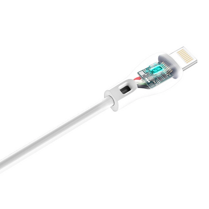 Kabl za prenos podataka i punjenje USB-A - Lightning Dudao L4L, 18W, 1m, Bela