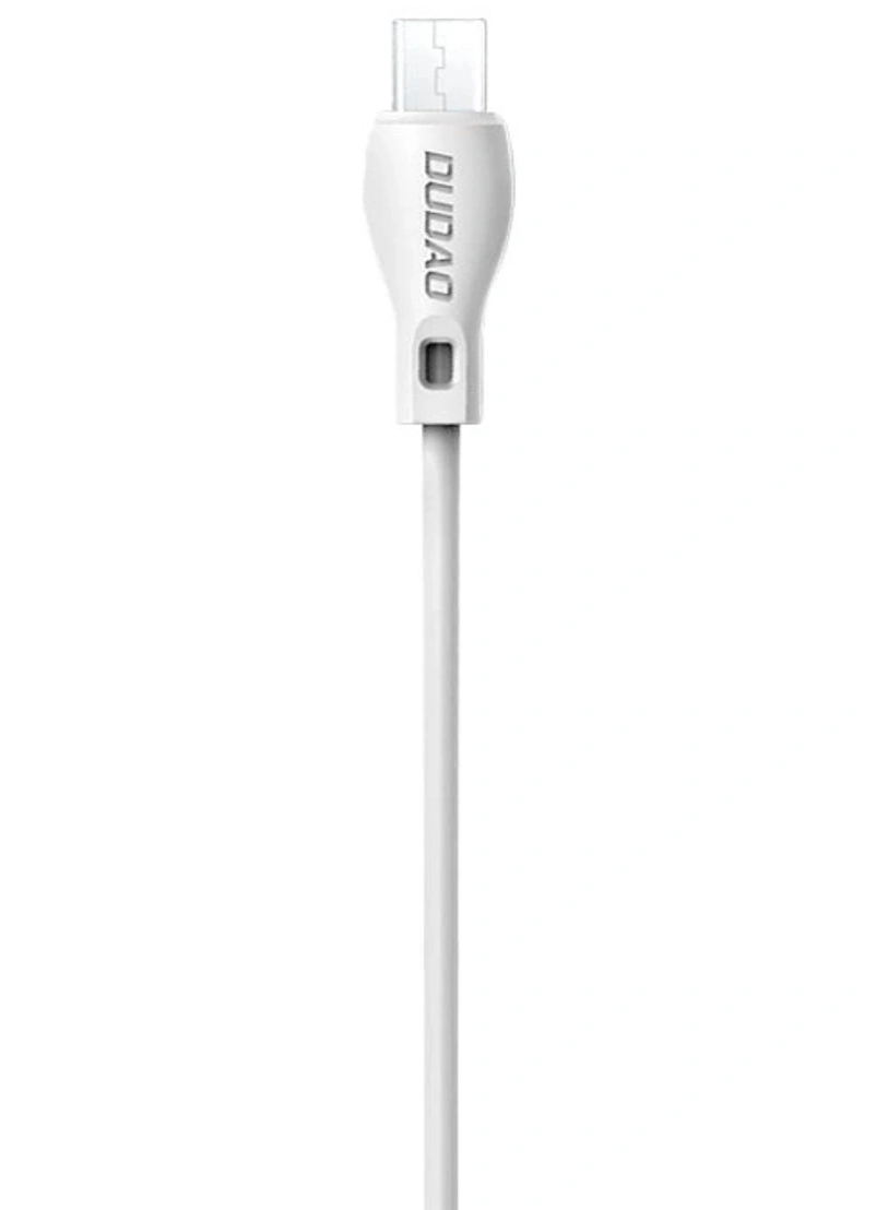 Kabl za prenos podataka i punjenje USB-A - microUSB Dudao L4M, 18W, 1m, Bela