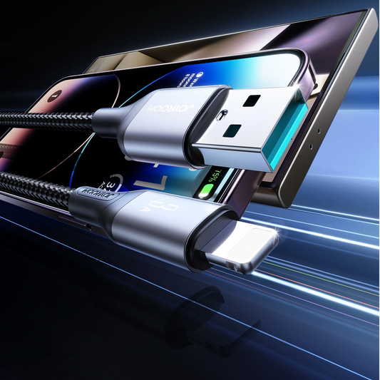 Kabl za prenos podataka i punjenje USB-A - Lightning Joyroom S-A28 Flash, 18W, 1m, Crna
