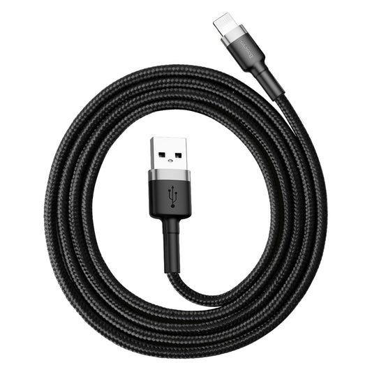 Kabel za Prijenos Podataka i Punjenje USB-A - Lightning Baseus Cafule, 18W, 1m, Sivi CALKLF-BG1