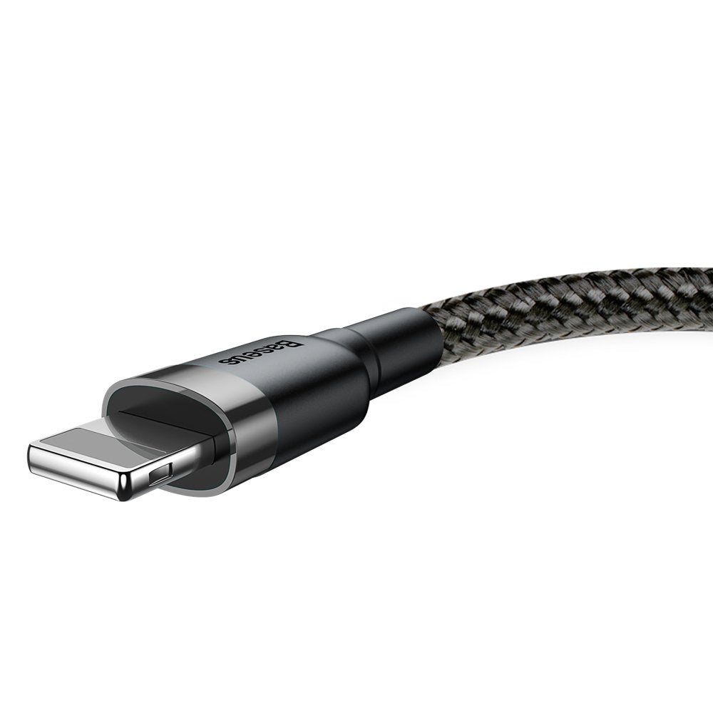 Kabl za podatke i punjenje USB-A - Lightning Baseus Cafule, 18W, 3m, Sivi CALKLF-RG1