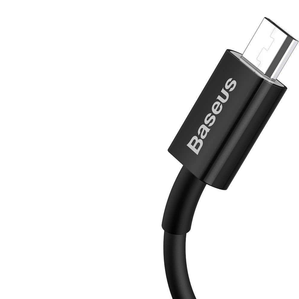 Kabel za Prijenos Podataka i Punjenje USB-A - microUSB Baseus Superior Series, 18W, 1m, Crni CAMYS-01