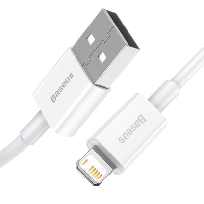 Kabel za Prijenos Podataka i Punjenje USB-A - Lightning Baseus Superior Series, 20W, 1.5m, Bijeli CALYS-B02