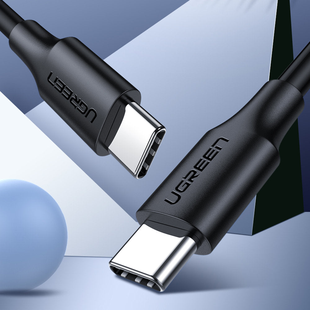 Kabl za Prenos Podataka i Punjenje USB-C - USB-C UGREEN US286, 60W, 1.5m, Crni