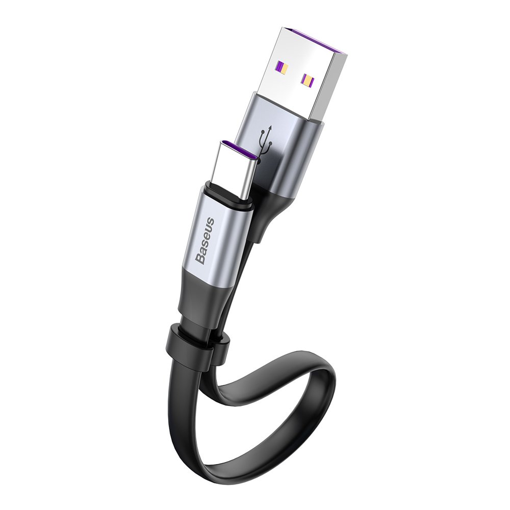 Kabel za Prijenos Podataka i Punjenje USB-A - USB-C Baseus Simple, 40W, 0.23m, Sivi CATMBJ-BG1