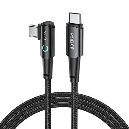 Kabl za Prenos Podataka i Punjenje USB-C - USB-C Tech-Protect Ultraboost L, 60W, 2m, Sivi