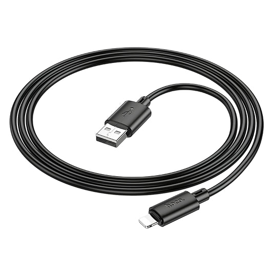 HOCO X88 USB-A - Lightning Data and Charging Cable, 18W, 1m, Black 
