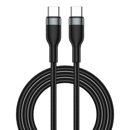 USB-C Data and Charging Cable - USB-C WiWu Wi-C017, 100W, 1.2m, Black 
