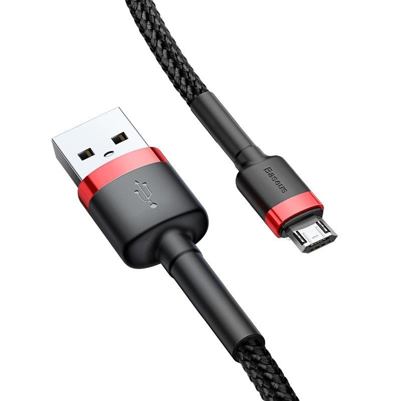 Kabel za Prijenos Podataka i Punjenje USB-A - microUSB Baseus Cafule, 18W, 3m, Crveni CAMKLF-H91