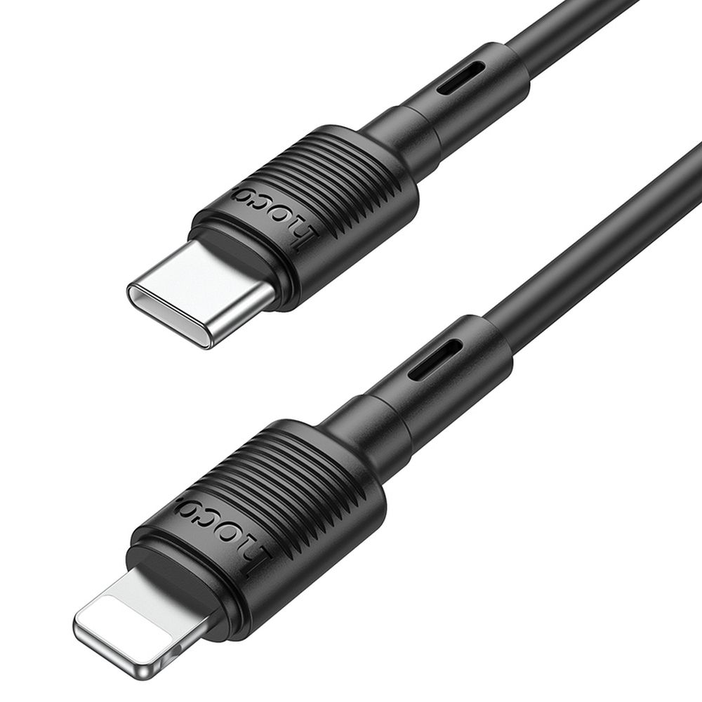 Kabel za Prijenos Podataka i Punjenje USB-C - Lightning HOCO X83 Victory, 20W, 1m, Crni