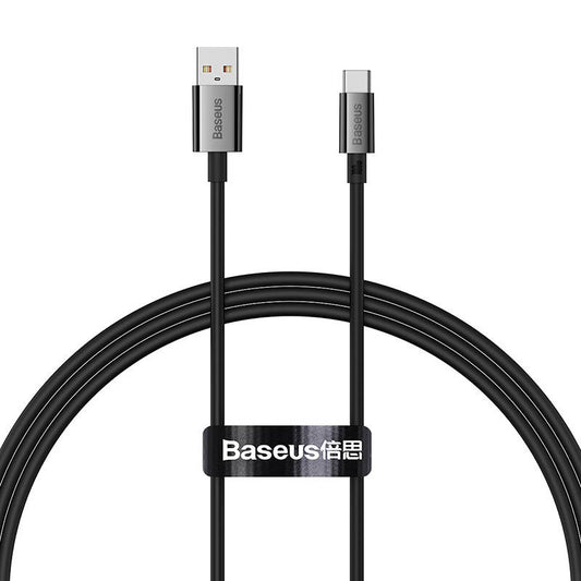 Kabel za Prijenos Podataka i Punjenje USB-A - USB-C Baseus Superior Series, 100W, 1m, Crni