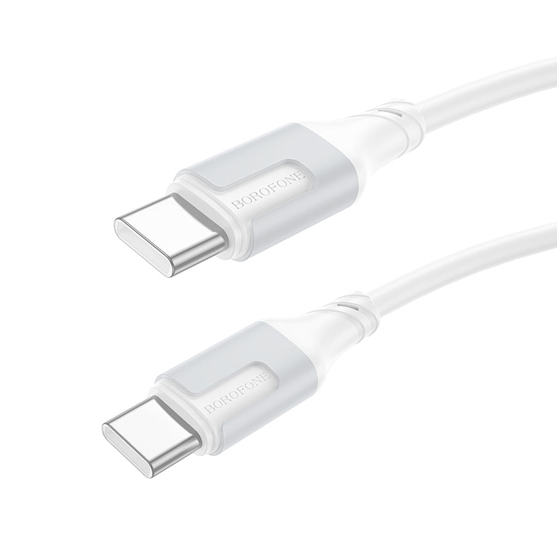 Kabl za Prenos Podataka i Punjenje USB-C - USB-C Borofone BX101 Creator, 60W, 1m, Beli