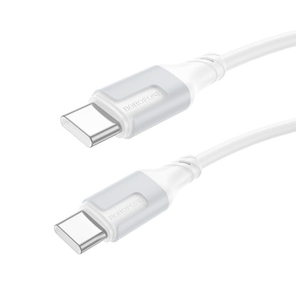 Kabl za Prenos Podataka i Punjenje USB-C - USB-C Borofone BX101 Creator, 60W, 1m, Beli