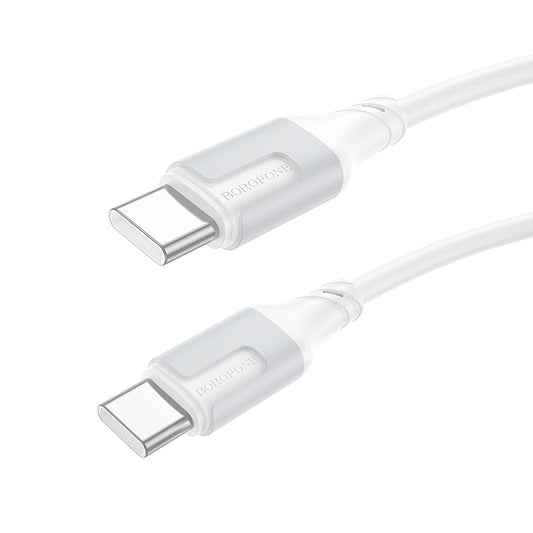 Kabl za Prenos Podataka i Punjenje USB-C - USB-C Borofone BX101 Creator, 60W, 1m, Beli