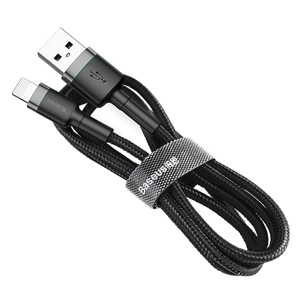 Kabel za Prijenos Podataka i Punjenje USB-A - Lightning Baseus Cafule, 18W, 2m, Sivi CALKLF-CG1