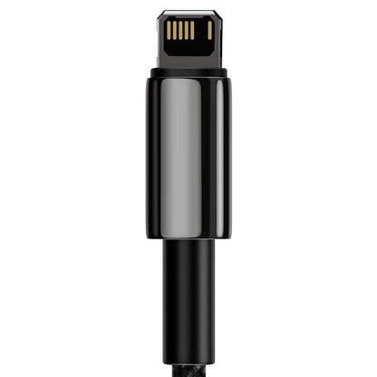 Kabel za Prijenos Podataka i Punjenje USB-A - Lightning Baseus Tungsten Gold, 20W, 1m, Crni CALWJ-01