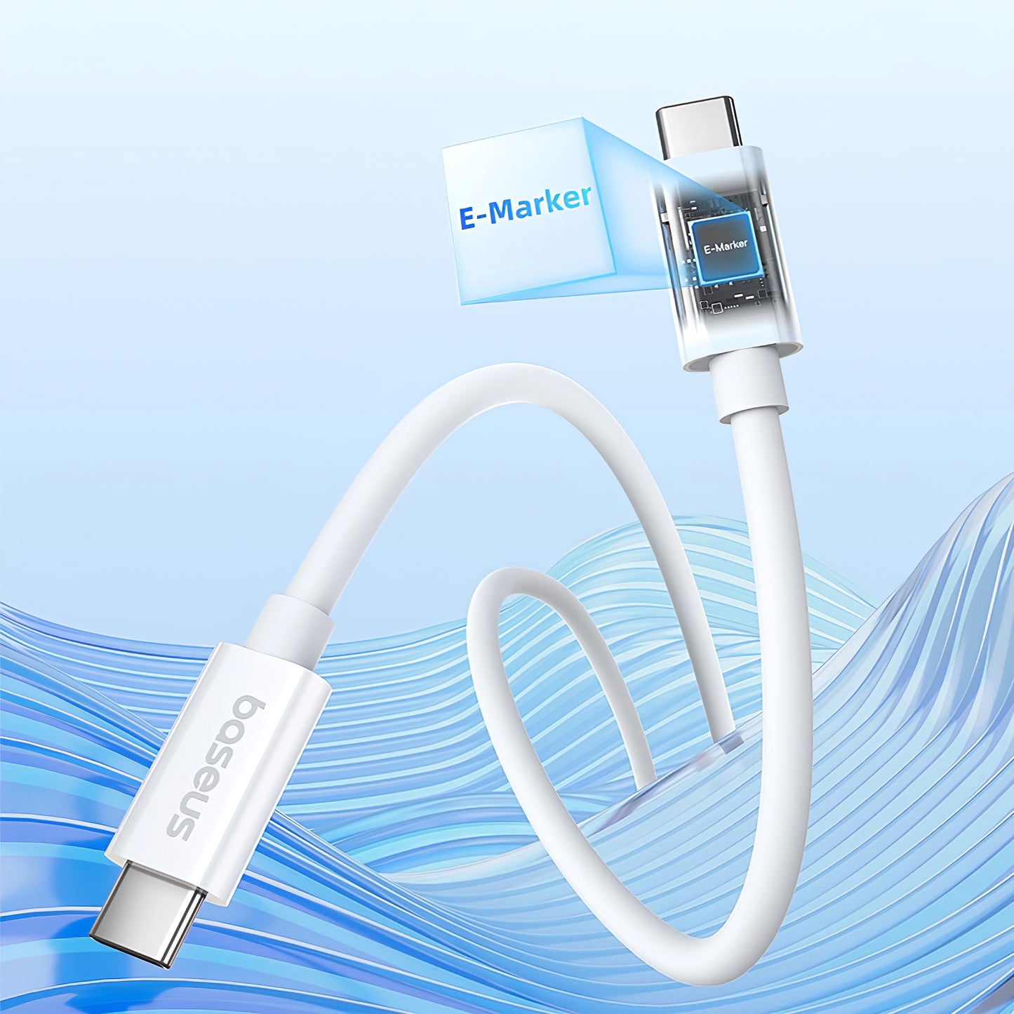 USB-C Data and Charging Cable - USB-C Baseus Superior Series 2, 240W, 1m, White P10365200211-02