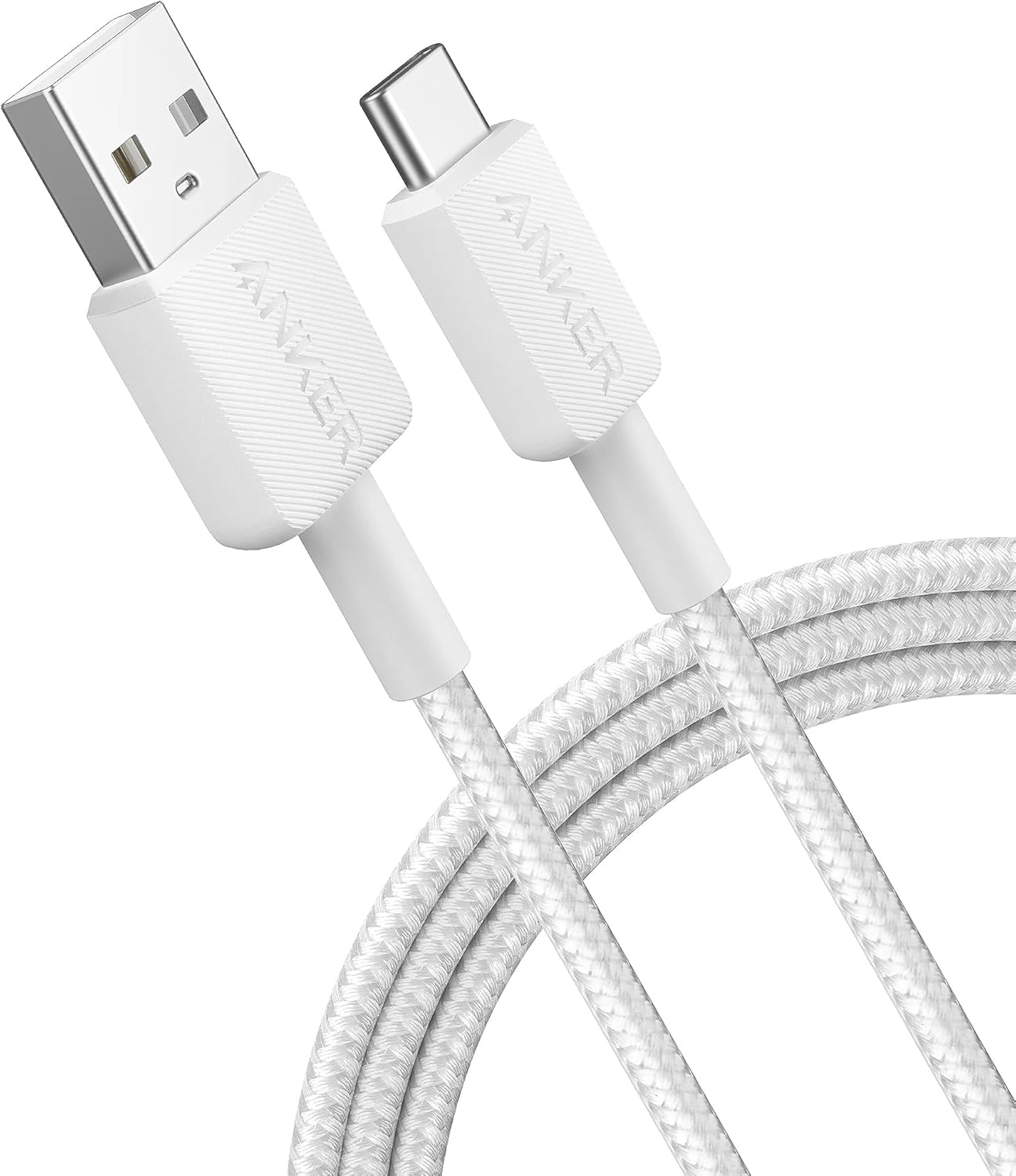 Kabel za Prijenos Podataka i Punjenje USB-A - USB-C Anker 322, 18W, 0.9m, Bijeli A81H5G21