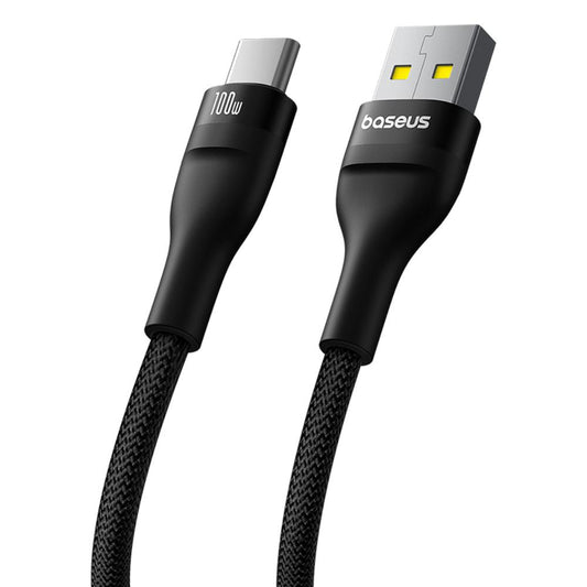 Kabl za prenos podataka i punjenje USB-A - USB-C Baseus Flash Series II, 100W, 1m, Crni P10311804111-00