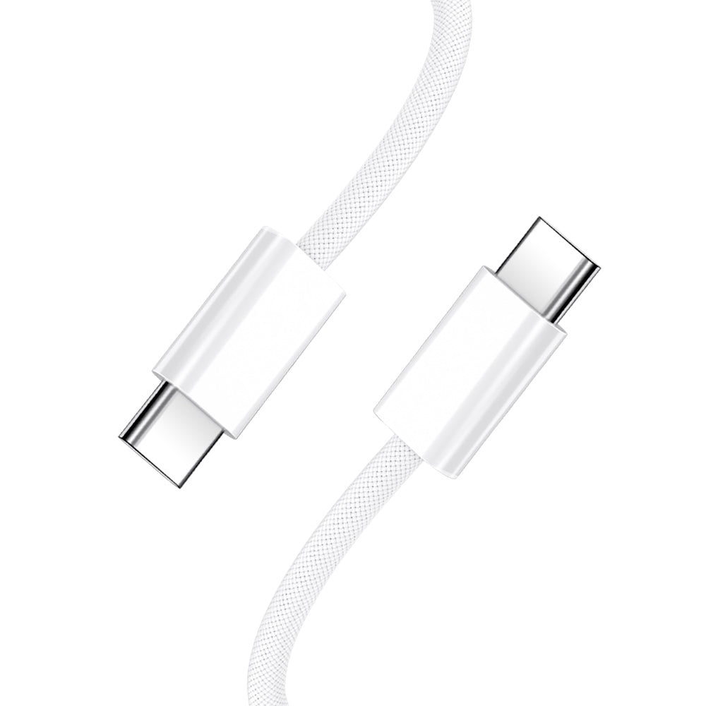 Kabl za prenos podataka i punjenje USB-C - USB-C BWOO BO-X284, 60W, 1m, Bela