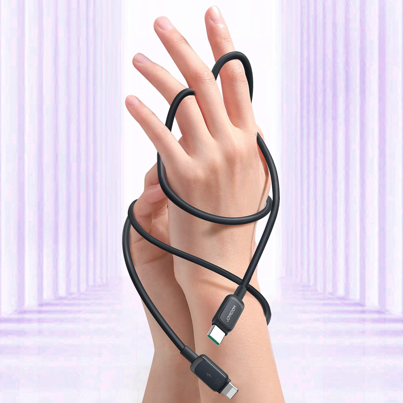 Kabl za prenos podataka i punjenje USB-C - Lightning Joyroom A14, 20W, 1.2m, Crni