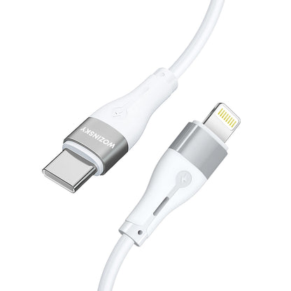 Kabl za podatke i punjenje USB-C - Lightning WZK WSTCL1, 27W, 1m, Beli
